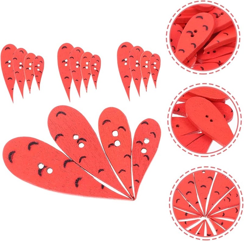 Didiseaon 200pcs Carrot Shape Buttons for Clothing Crafts Coats Sweaters Creative Embellishments - Image 3